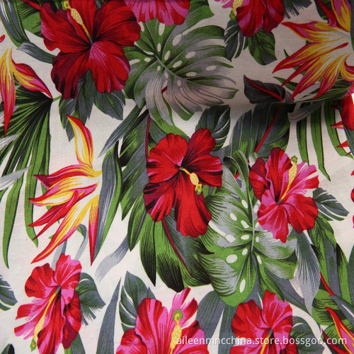 100% rayon spun viscose with popular print